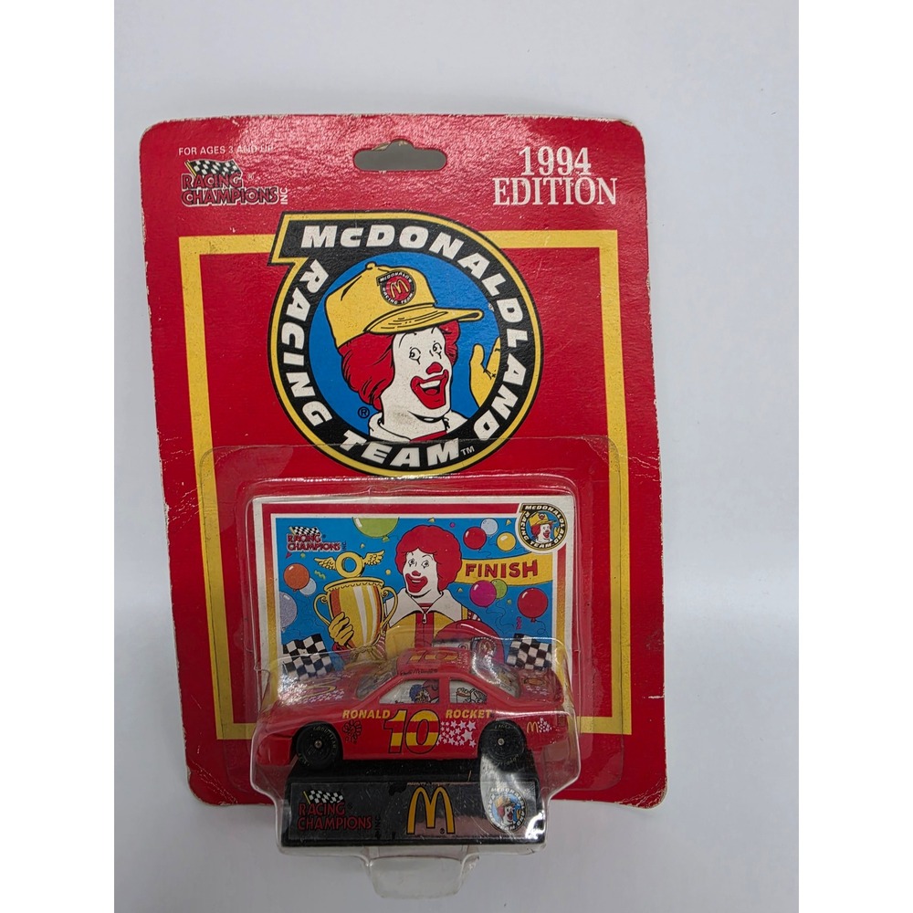 Racing Champions 1994 McDonaldland Ronald Rocket #10 Diecast Car 1/64 Vintage
